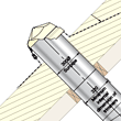 Sunpipe system to suit flat/membrane roof with plasterboard ceiling